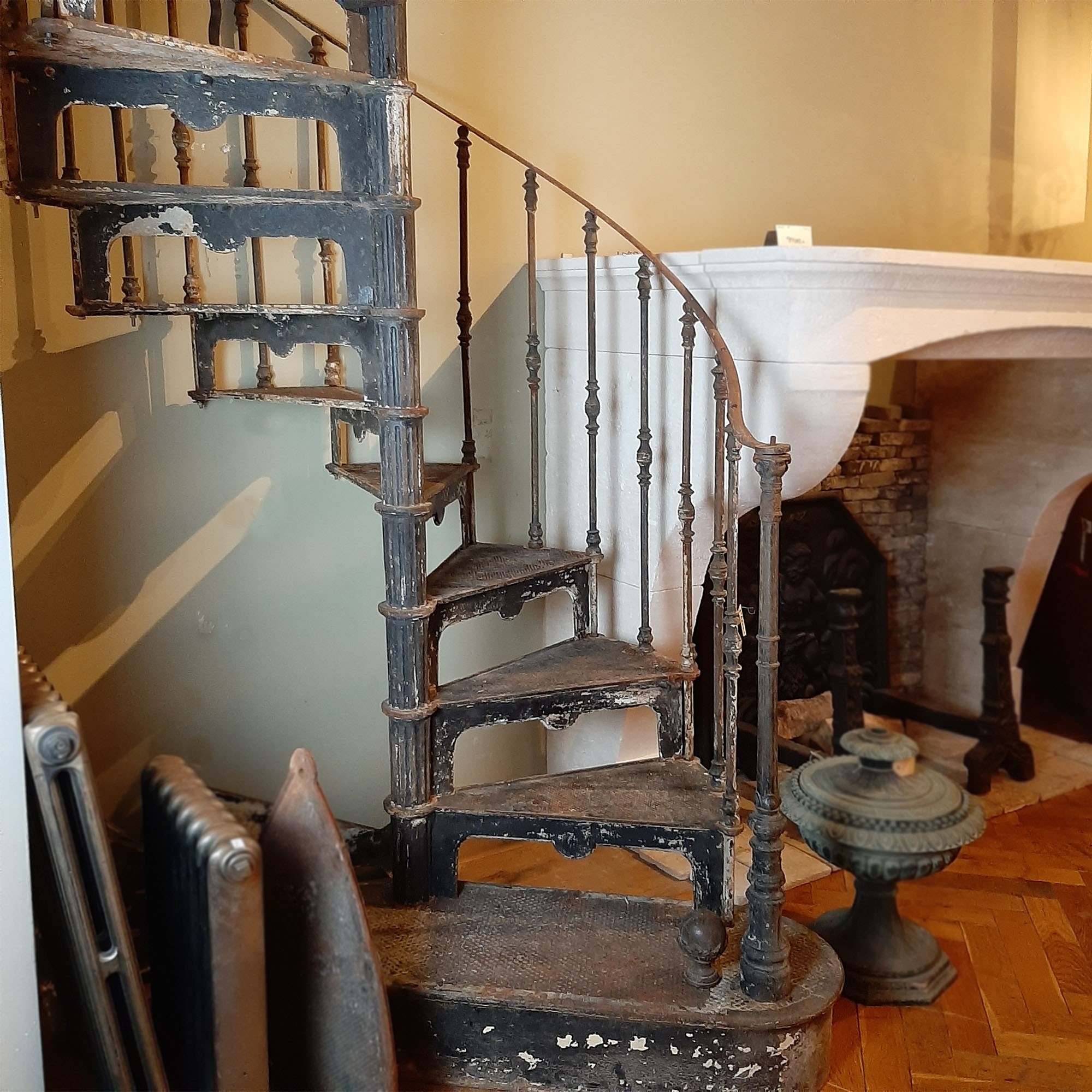 Antique cast iron spiral staircase Piet Jonker