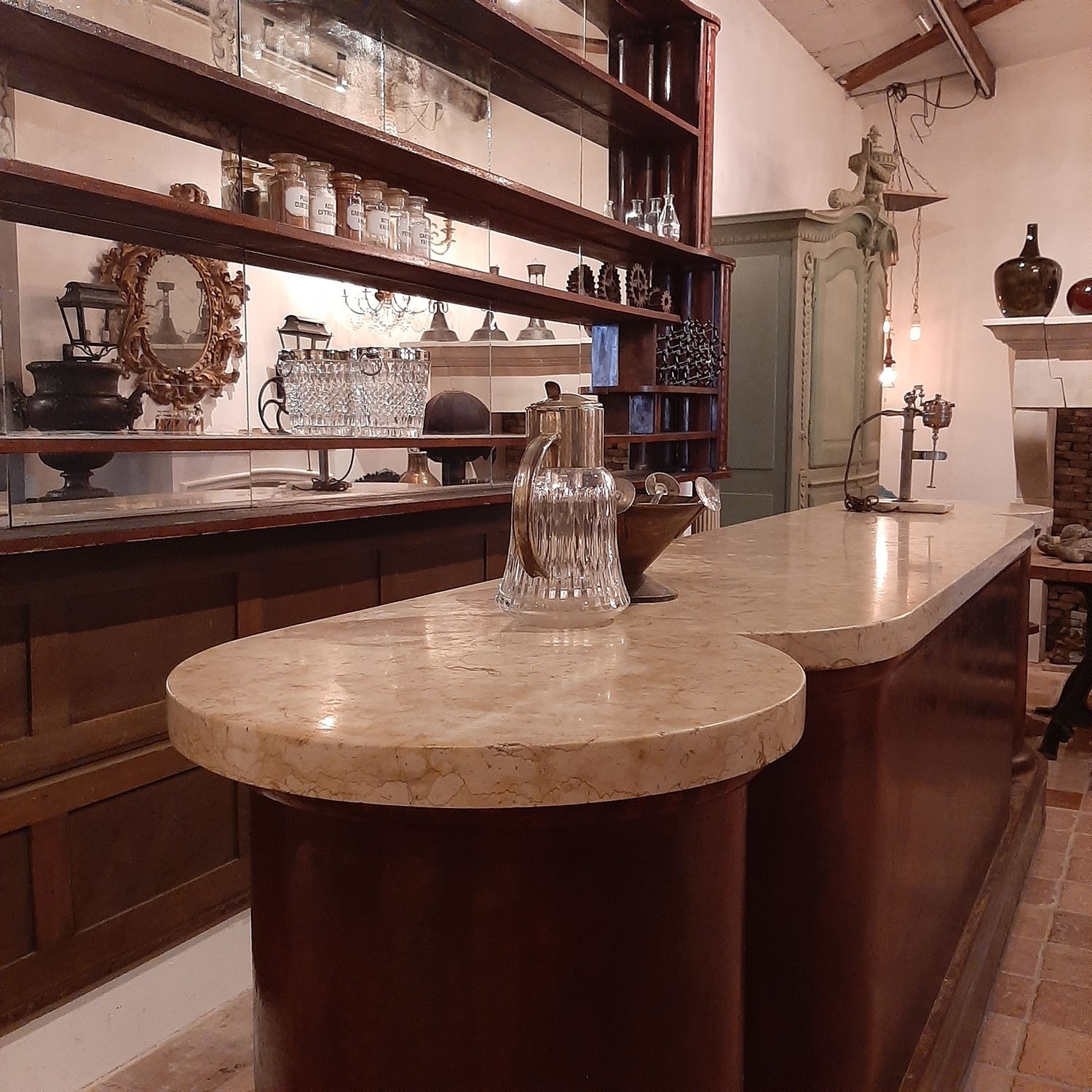 Large Art Deco bar and backbar 20s Piet Jonker