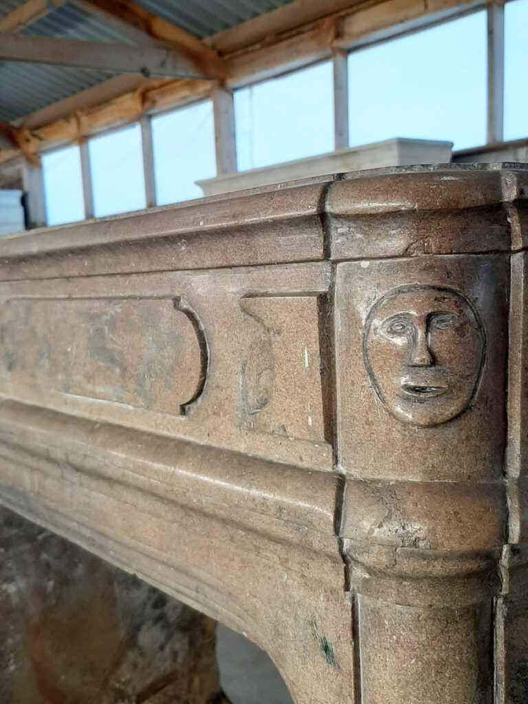 antique renaissance fireplace from the 16th century