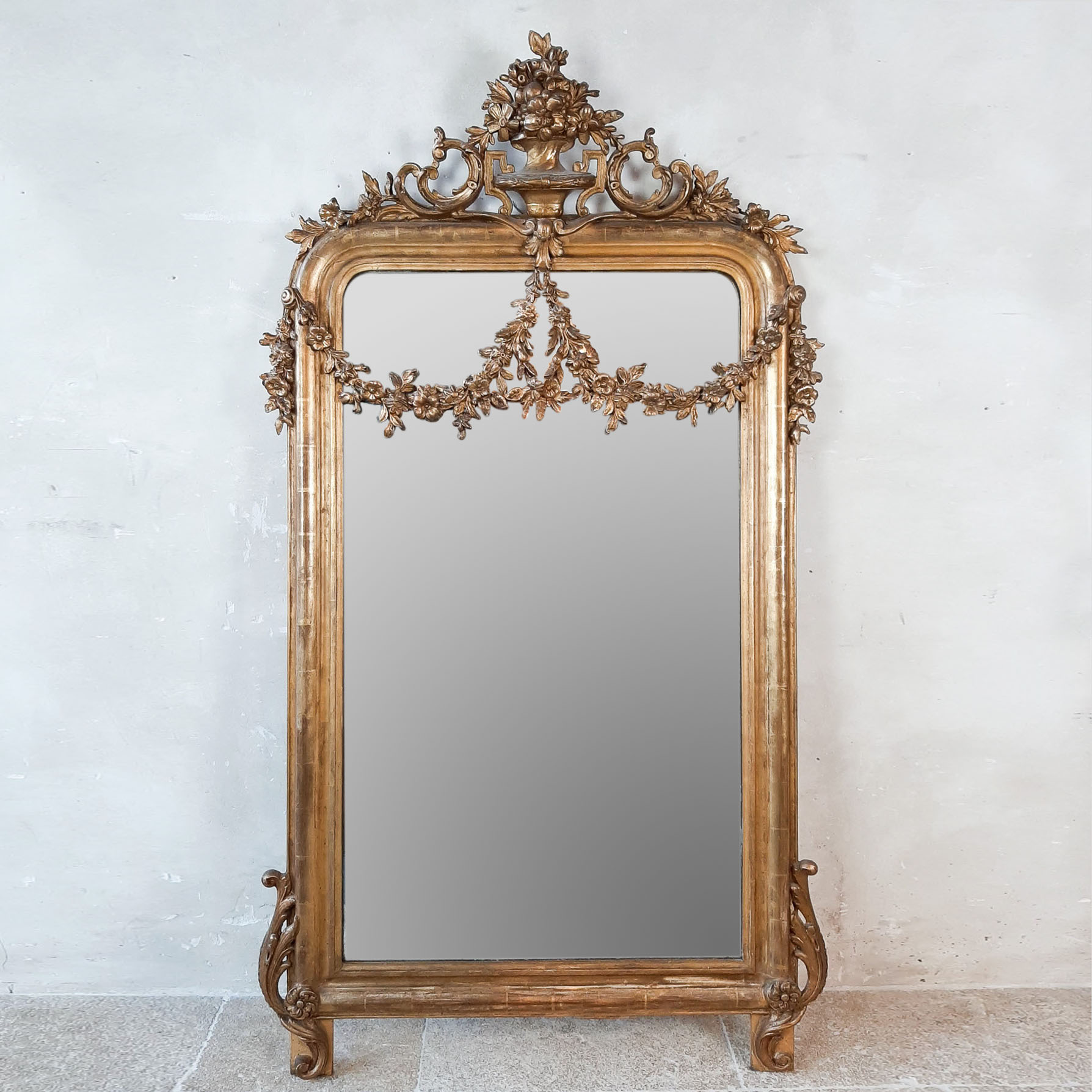 Louis Philippe Mirror with gilded legs